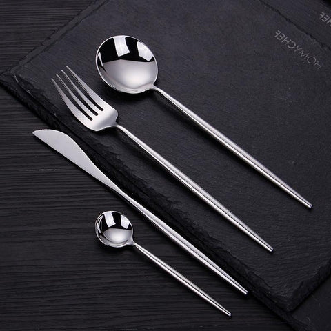 Silver Cutlery Set and Carry Case