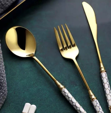 Lady "O" Ceramic Cutlery Set