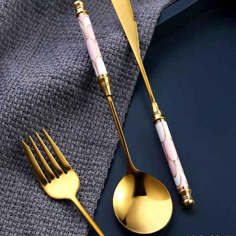 Pretty n' Pink Ceramic Cutlery Set